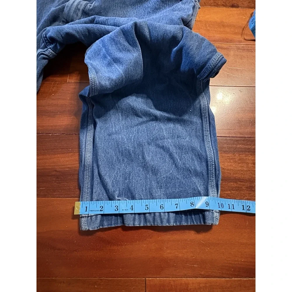 Big Smith Men's 3XL Blue Denim Carpenter Bib Overalls 46x28 Vintage P333378